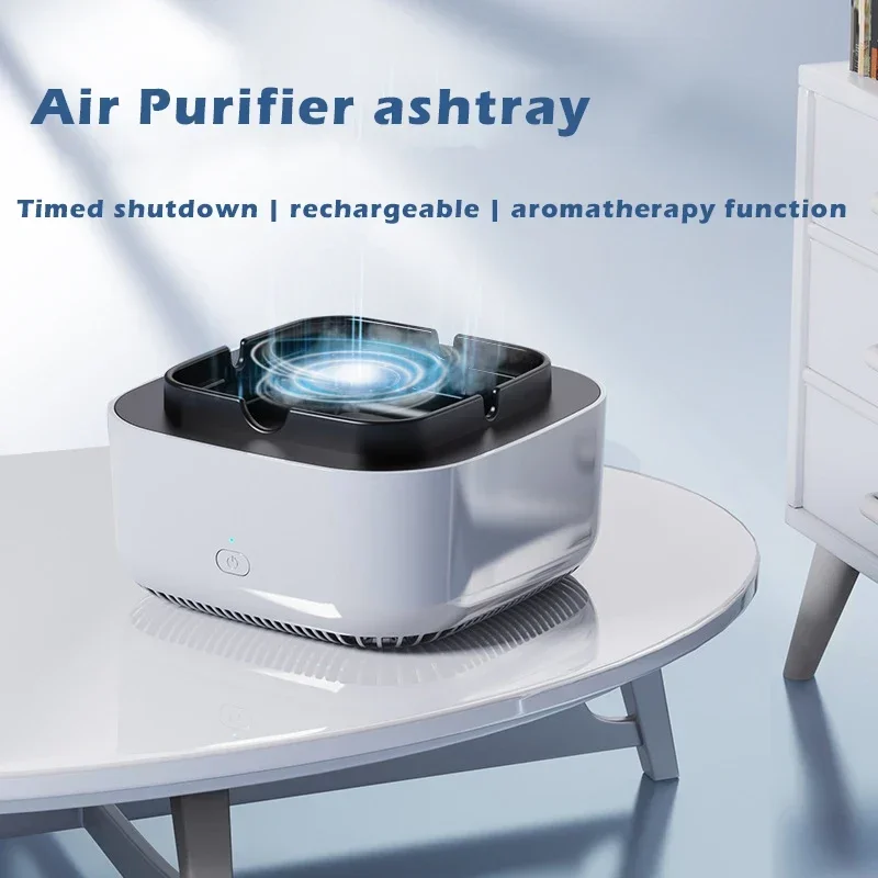 

Air Purifier Electric Ashtray for Home Car Air Freshener Cleaner Negative Ionzer Generator Smoke Remove Deodorize Aromatherapy