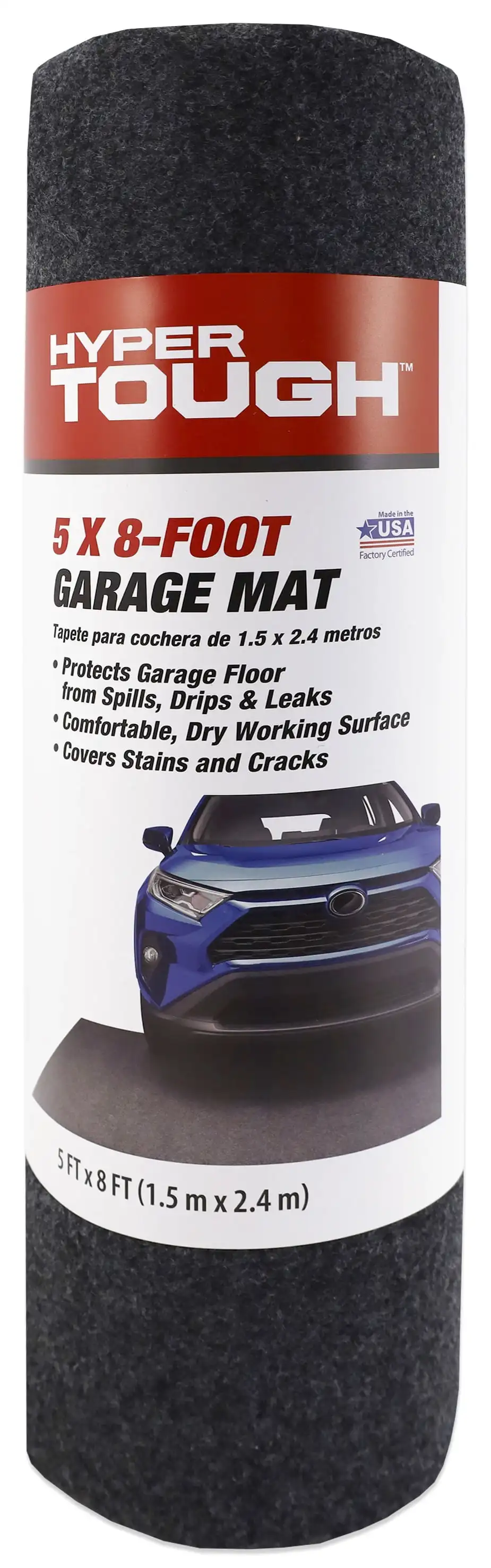 

Hyper Tough Garage Mat; 8 ft. Long by 5 ft. Wide - GMCW852PDQ - Waterproof Flooring Protection.