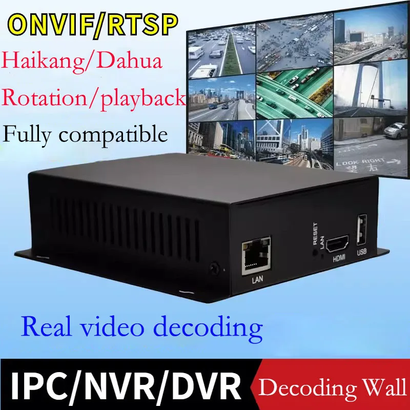 H.265/H.264 Network Video Decoder HDMI HD 1080P ONVIF Decoder with