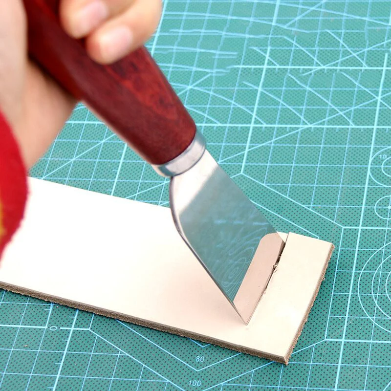 DIY Craft Leather Art Trimming Manual Leather Cutting Knife Carving Tool Cutting Knife Thin Shovel cutting knife