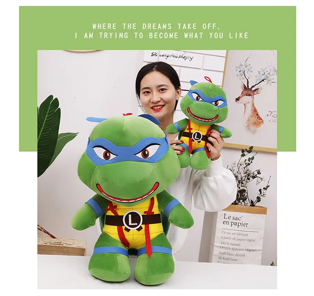 25CM Size Film Anime Teenage Mutant Ninja Turtles Plush Doll Model Toy -  AliExpress