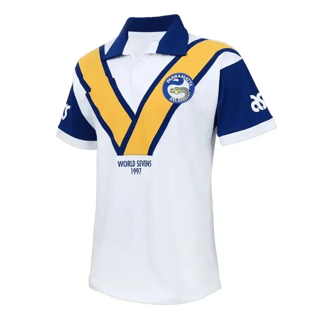 

1997 Parramatta Eels Sevens Retro Jersey Размер: S-5XL (имя и номер на заказ)