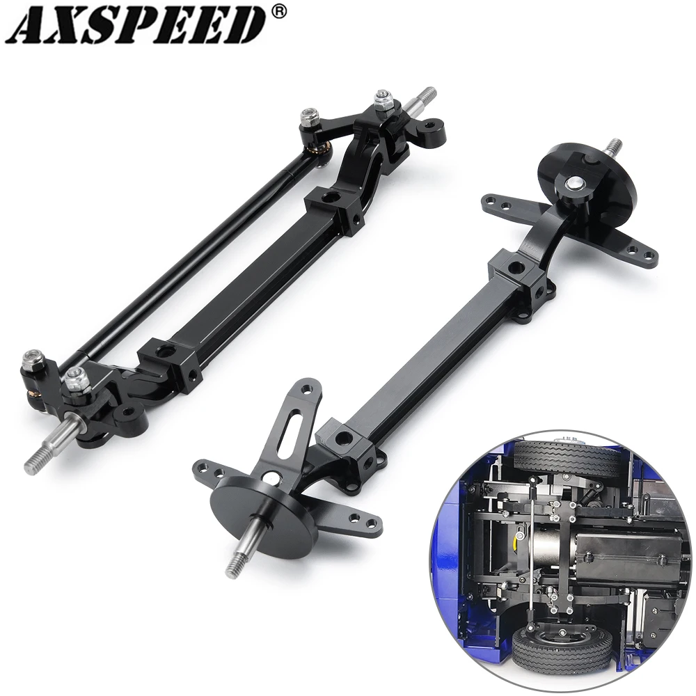 Axspeed Tamiya Front Axle Steering Assembly Metal Link Pole Linkage Rod