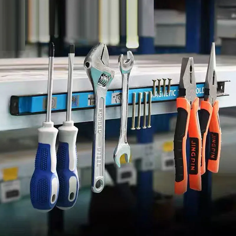 Strong Magnetic Tool Rack Hardware Kitchenware Iron Products Storage Magnetic Force Rack Magnet Magnetic-Strip Hanger