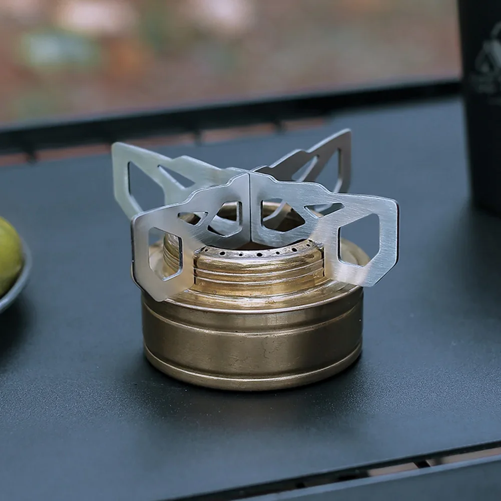 1/2pcs Mini Alcohol Stove Cross Stand Stainless Steel Sturdy Cooking Ultra-light Spirit Burner Cross Stand for Outdoor Camping 3