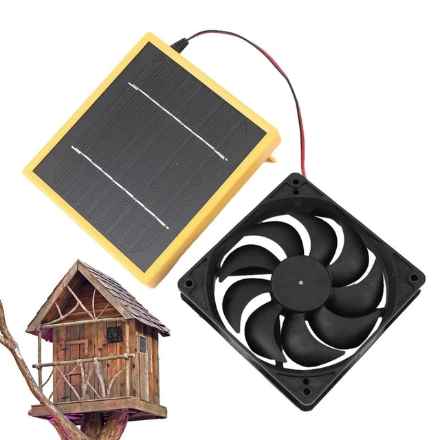 Mini USB Solar Panel Powered Ventilator Fan Portable Solar Exhaust Fan  Cooling for Home Office Outdoor Camping Dog Chicken House - AliExpress