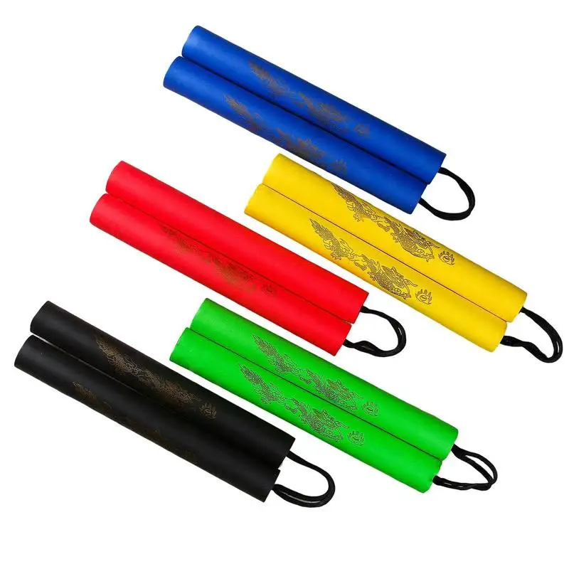Safe Fitness Nunchakus Children KungFu Beginners Training Tool Martial Art Foam Nunchakus foam nunchakus