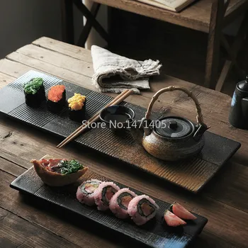 Large Rectangular Sushi Plate 1