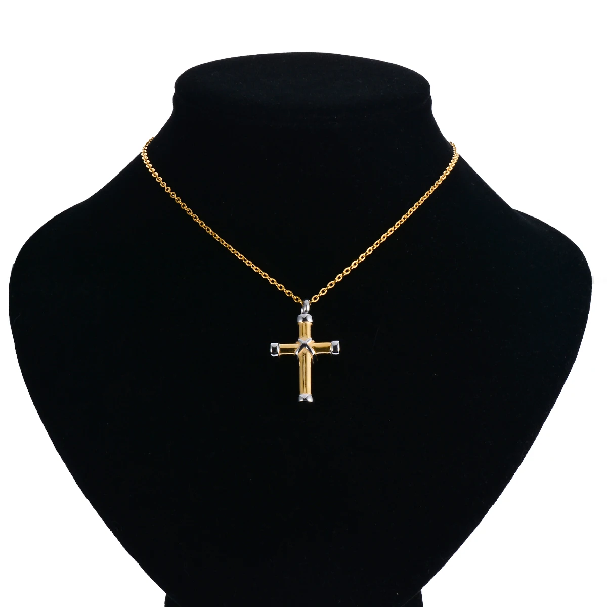 Classic Cross Ashes Necklace Stainless Steel Urn Pendant Ashes Holder Memorial Jewelry Keepsake for Women Men with 20"Chain 6