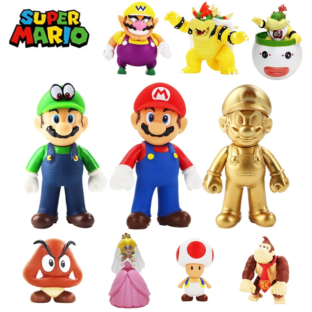 Super Mario Action Figure Dolls, Action Figures Mario Bowser