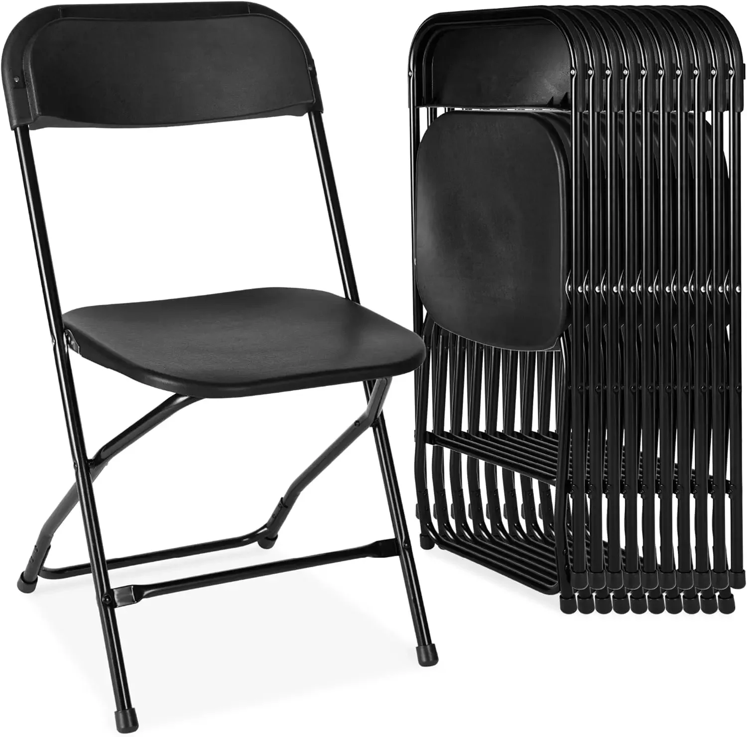 Folding chair, indoor and outdoor plastic commercial stackable folding chair, office, wedding, picnic, kitchen dining