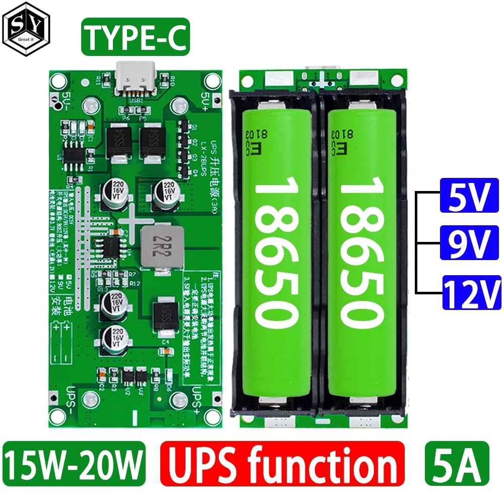 Modu-adowarki-akumulator-w-litowych-typu-C-15-W-3A-18650-DC-DC-Step-Up ...