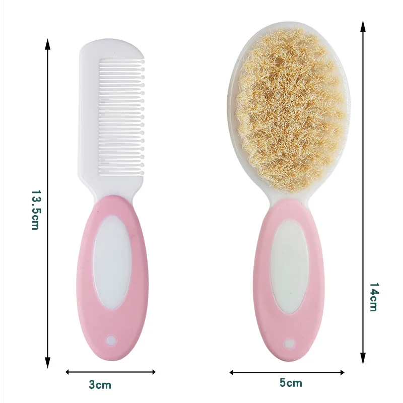 Baby Hair Brush Comb 2Pcs/set Anti-screw Edge Scalp Massager For Kids