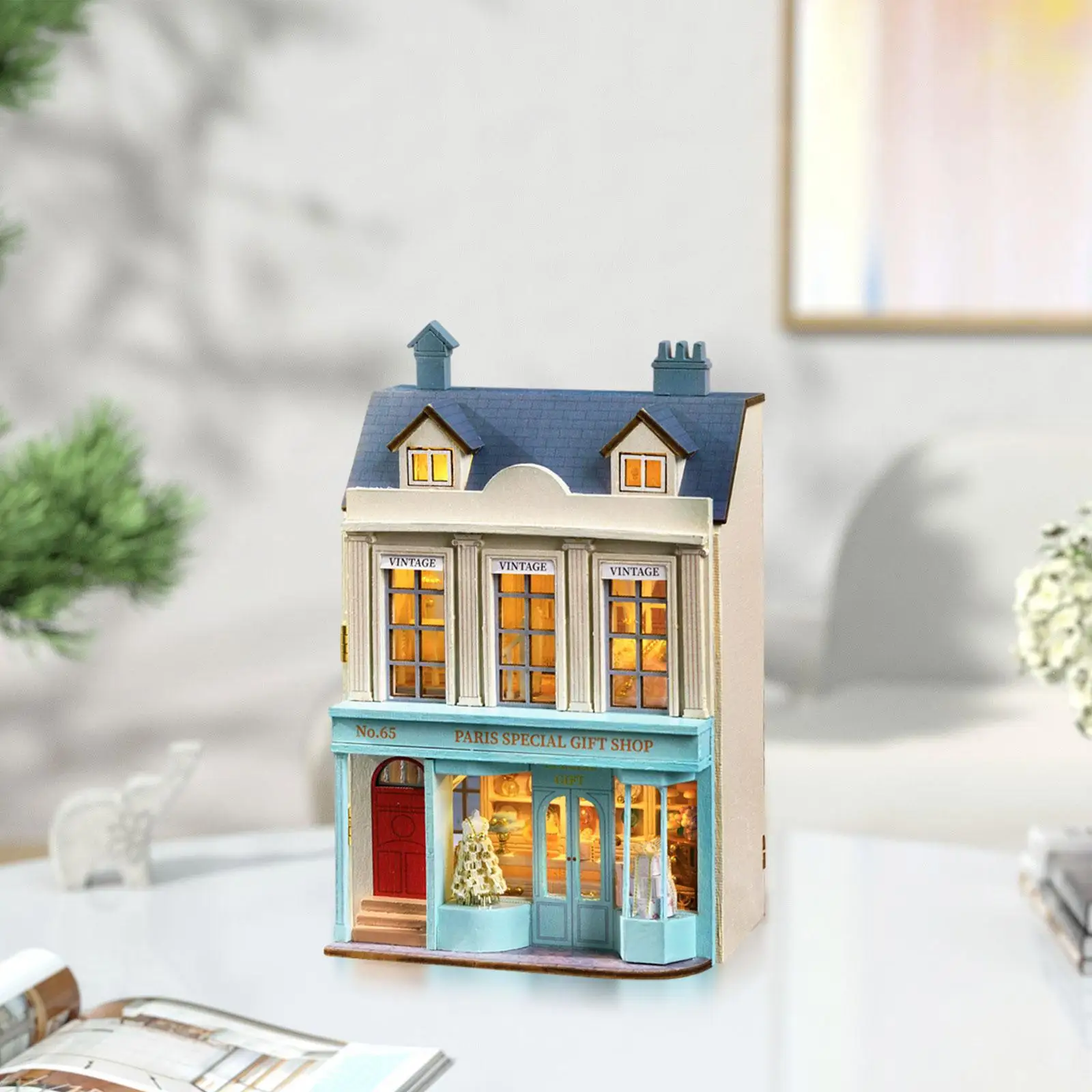 

DIY Doll Houses Miniature Kits Can Open and Close 3D Puzzle Dollhouse Handmade Toy for Teens Friends Adults Family Holiday Gifts