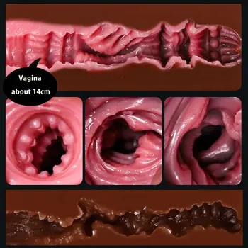 Vagina for Men Sex Toys 4D Realistic Anal Male Masturbator Silicone Artificial Vagina Erotics Black person Vagina Pocket Pussy 6