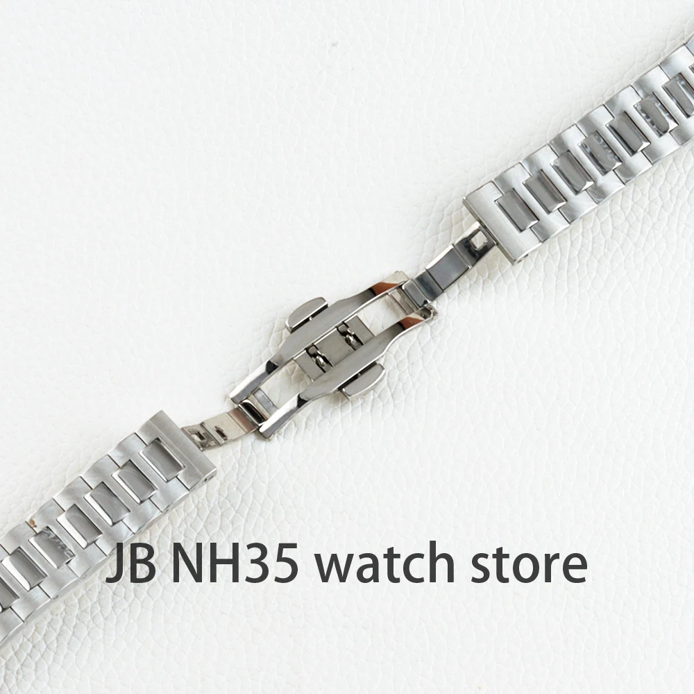 40mm Square Watch Case Sapphire Accessories for Nautilus Style Watches for NH35 NH36 NH38 movement Waterproof 316L steel Strap