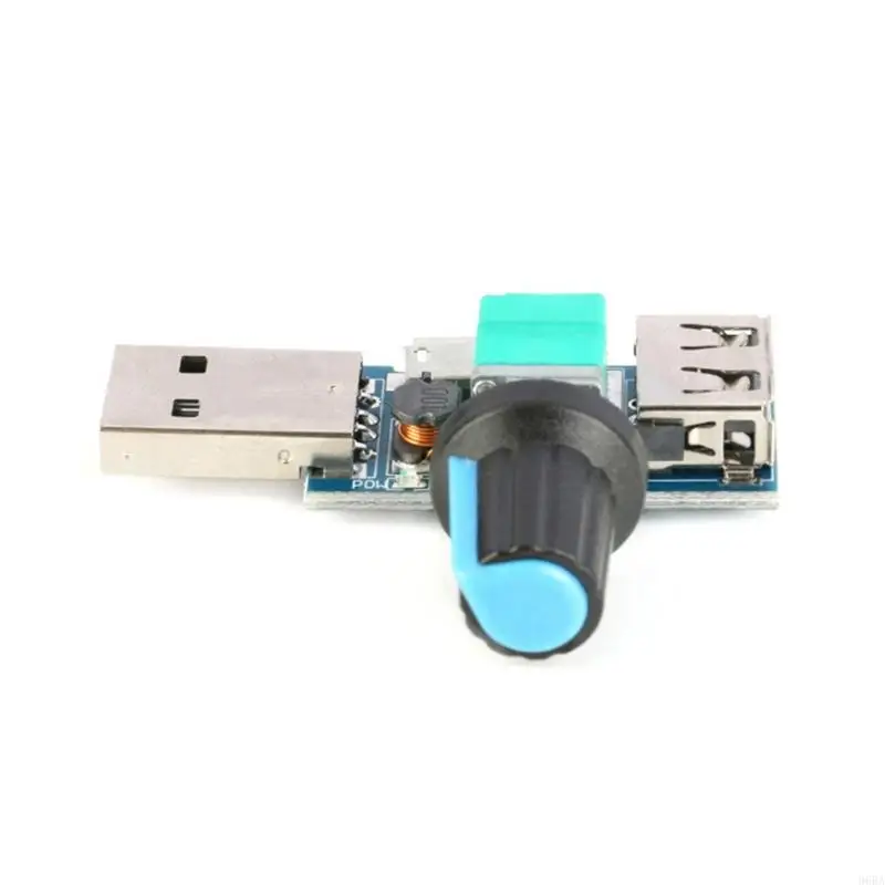 96BA USB Fan Stepless Speed Controller Regulator with Switches Speed Module 4-12V 5W