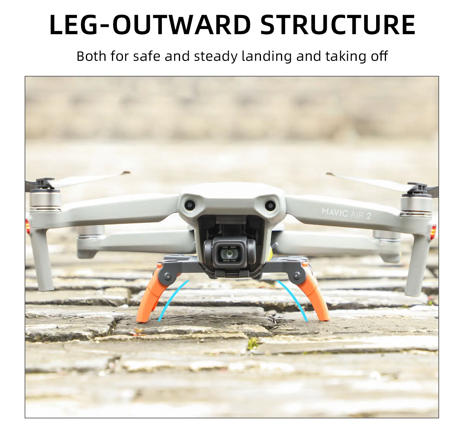 Foldable Heightening Landing Gear for DJI MAVIC 3 /AIR 2S/MINI 2 Landing Gear Drone Feet Stand Support Protector Accessories