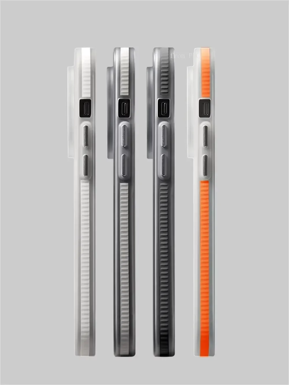Geometrische Streifen Rutschfeste Hülle für iPhone 17 16 15 Pro Max Magnetische Handyhülle mit Wellenmuster Harte PC-Matte Schutzhülle