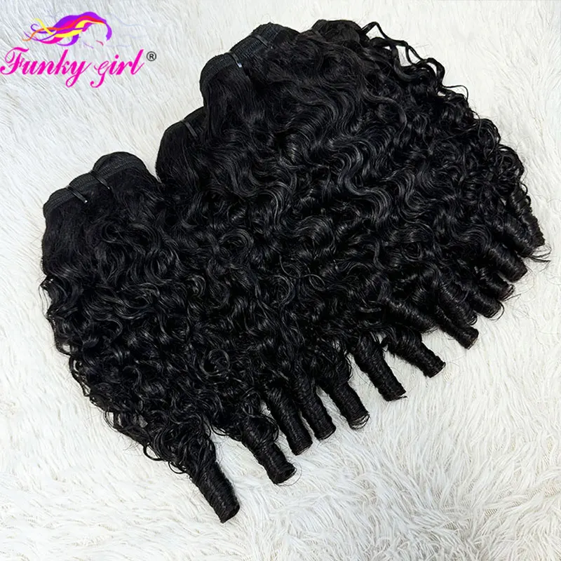 12A Burmese Curly Bundles Human Hair Brazilian Pixie Curls Bundles Deals Raw 100% Virgin Hair 1/3PCS Full Head Curly Hair Bundle 4