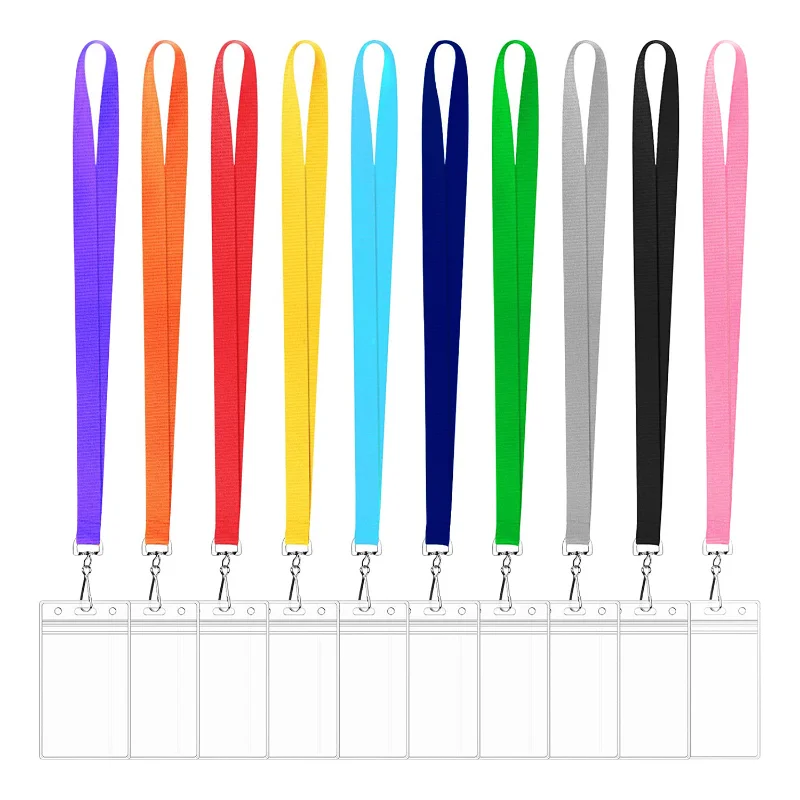 

Colorful Document Hanging Rope PVC Card Hanging Rope Polyester ID Card Hanging Rope Business Card Holder School Supplies