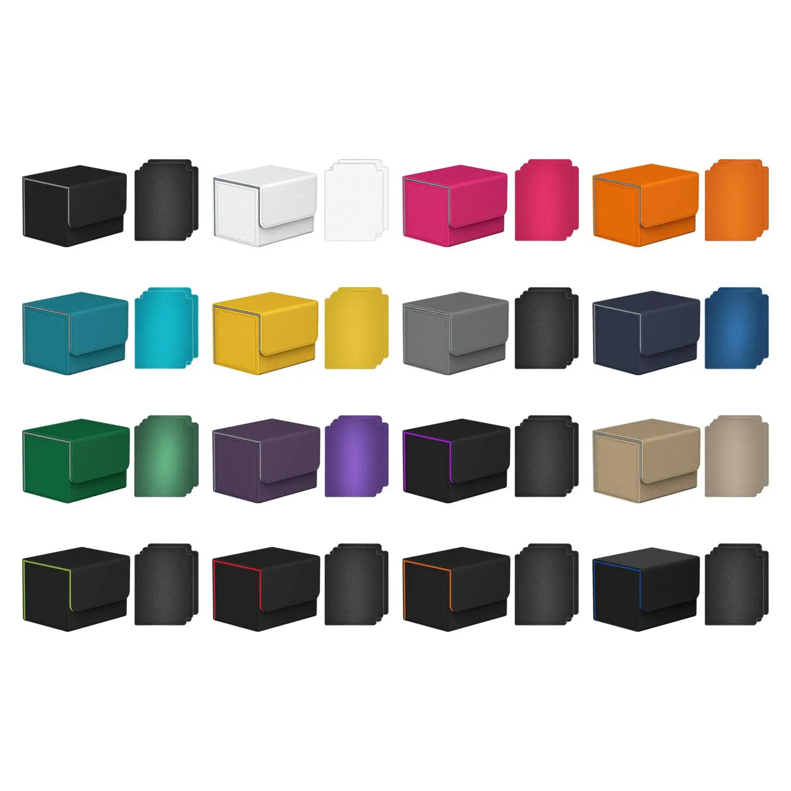

Card Deck Box Collectible Cards Container Holding 100+ Sleeved Cards with Magnetic Closure Card Deck Case for Trading Card Games