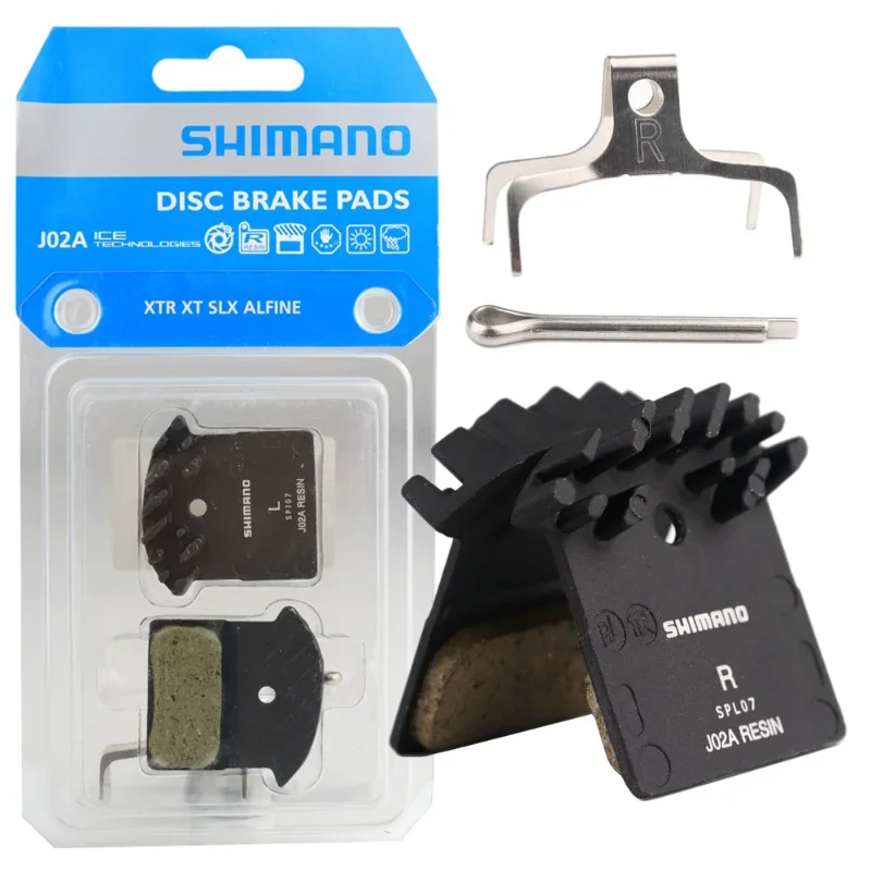 

SHIMANO J02A MTB Bicycle Resin Brake Pad Ice Tech Cooling Fin for BR-M9020 M987 M985 M785 M675 M666 M615 M6000 M7000 M8000 M9000