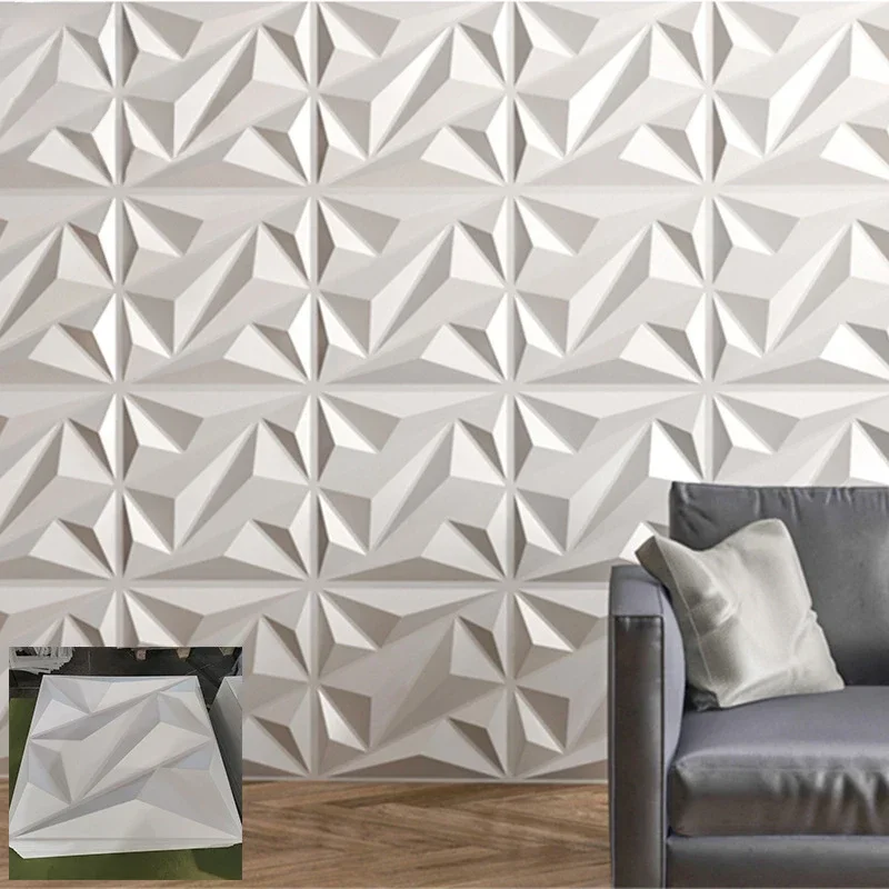 3D background wall waterproof wall sticker PVC three-dimensional panel sticker 3D home three-dimensional decoration
