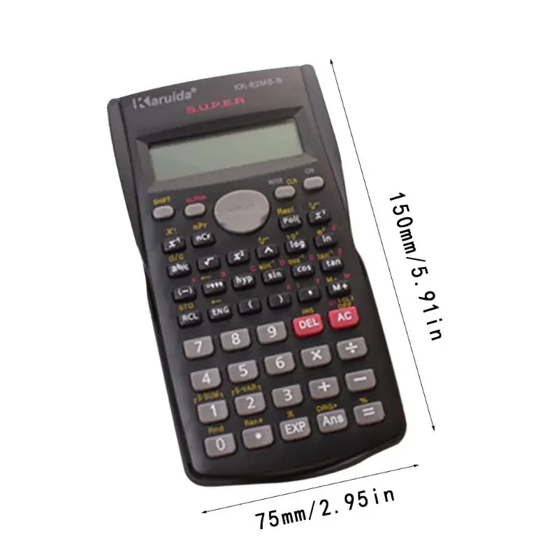 Handheld Matemática Dedicado Calculadora Científica Portátil Display de Linhas Multi-função Ensino dos Estudantes - Imagem 4