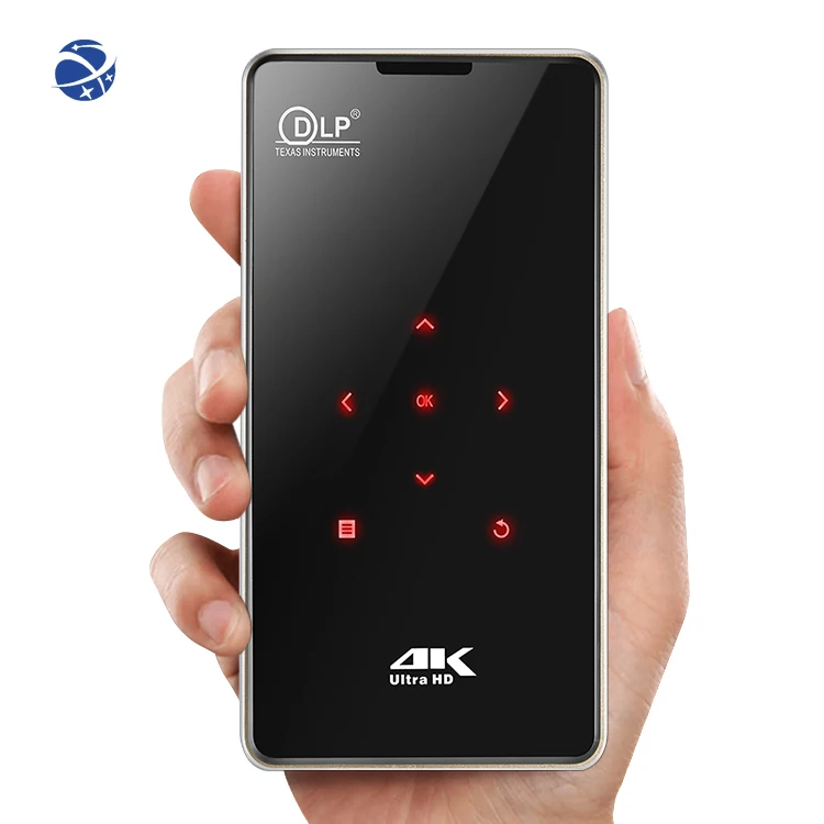 Yyhc 2021 Mini Proiettore 3D Portatile P09 Proiettore Tascabile Dlp Proiettore Home Theater Per Bambini Dlp Hd-In Decodifica 4K Hd