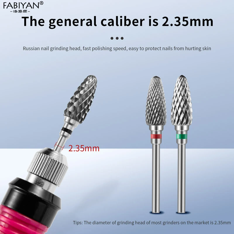 Nail Art Drill Bit Stainless Steel Cone Tools Gel Removal Polishing Cuticle Clean Machine Nail Art Grinding Head Tools