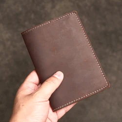 Vintage Genuine Leather Passport Holder and Document Organizer (Vintage Coffe)