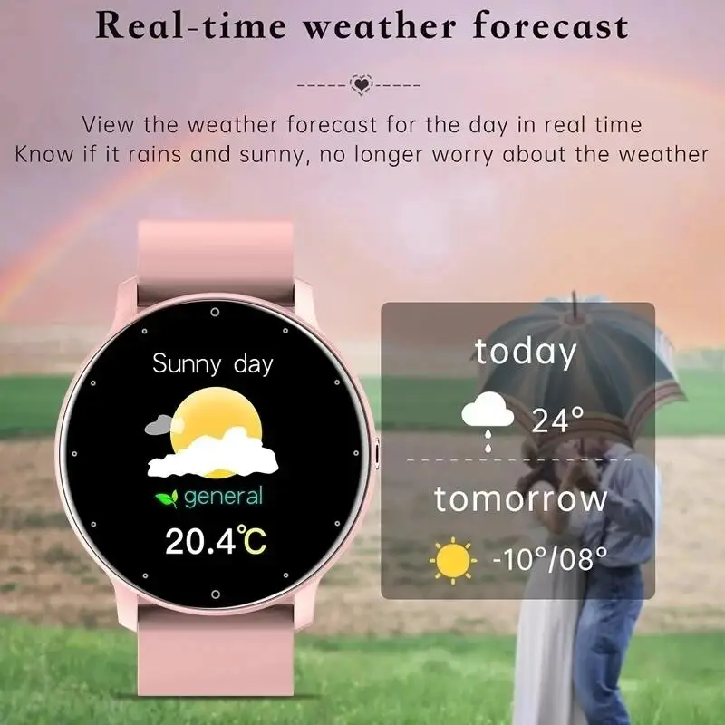 LIGE Women Smart band Watch Real-time Weather Forecast Activity Tracker Watches Heart Rate Monitor Sports Ladies Smart Watch Men 6 LIGE Women Smart band Watch Real-time Weather Forecast Activity Tracker Watches Heart Rate Monitor Sports Ladies Smart Watch Men 6