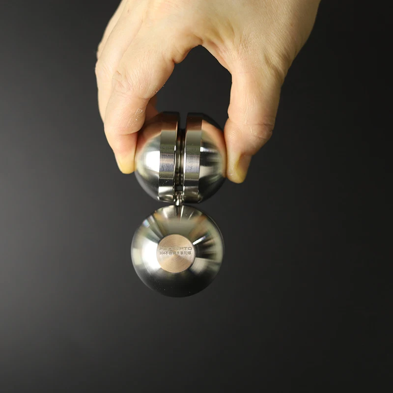 304 Stainless Steel Wrist Gyro Ball Universal Rotation Fitness Equipment Massage Hand Finger Grip Strength Training Anti Stress