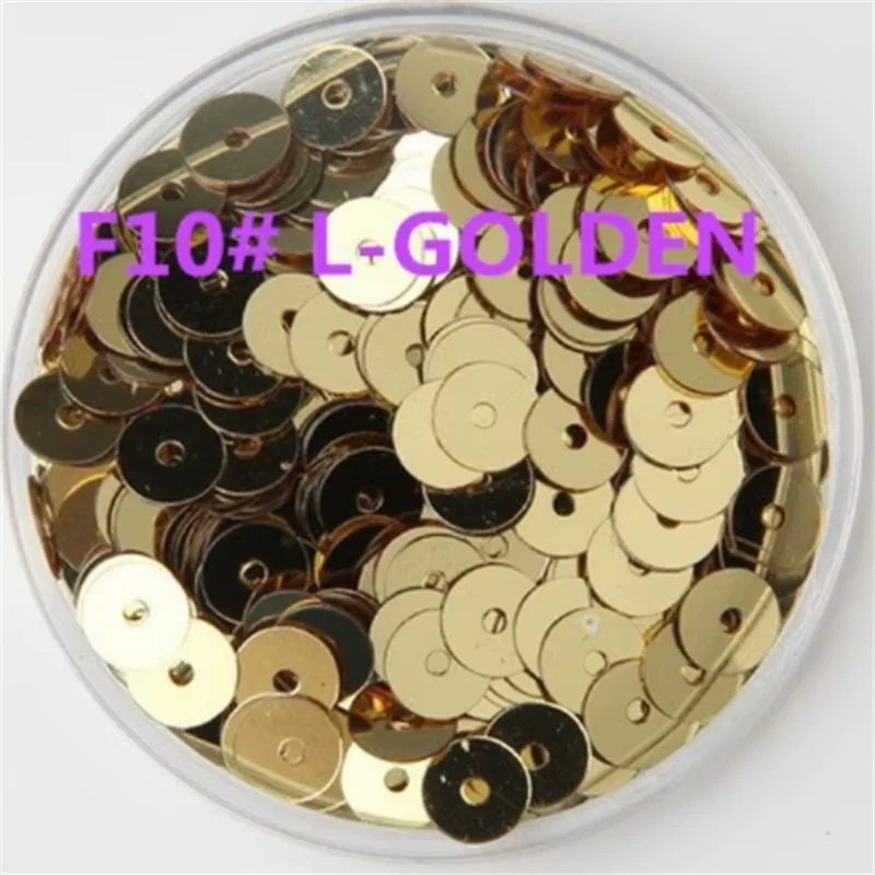 10mm 2000Pcs Flat Round Silver-base PVC Sequin Paillette Sewing Craft Wedding Decoration Dress Shoe Cap DIY Red