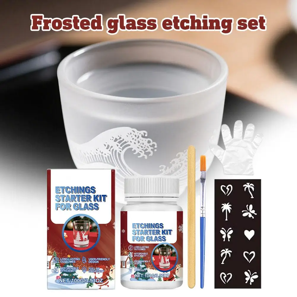 Glass Etching Craft Kit 1