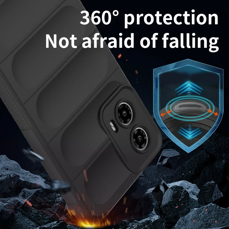 Durable Silicone Soft Armor Anti-Drop Phone Case