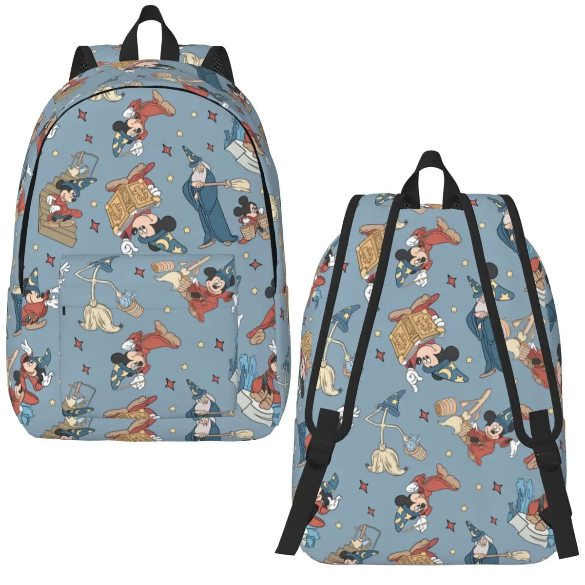 thumbnail image 1 of Magic Mickey Mouse Backpack for Boy Girl Kids Student School Bookbag Daypack Kindergarten Primary Bag Hiking, 1 of 5