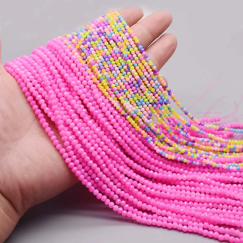 Perline Cristallo Sfaccettato 4mm 6mm 8mm - Per Bigiotteria Fai Da Te - Foto 10