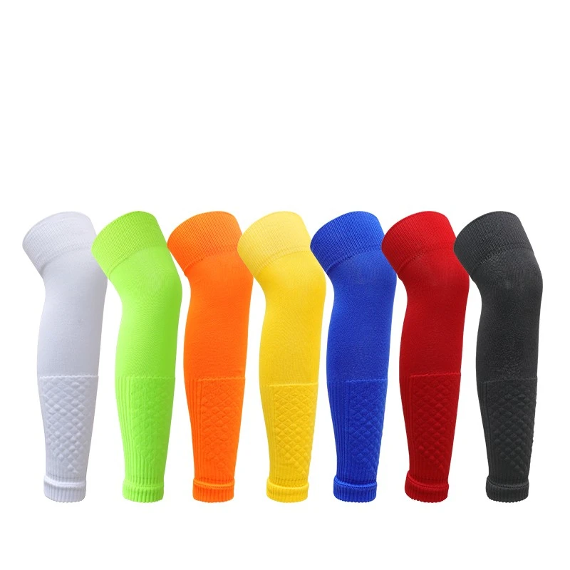 Adult Youth Lengthened Over Knee Football Socks Set Professional Protective Sports Pressure Socks Suit for Soccer