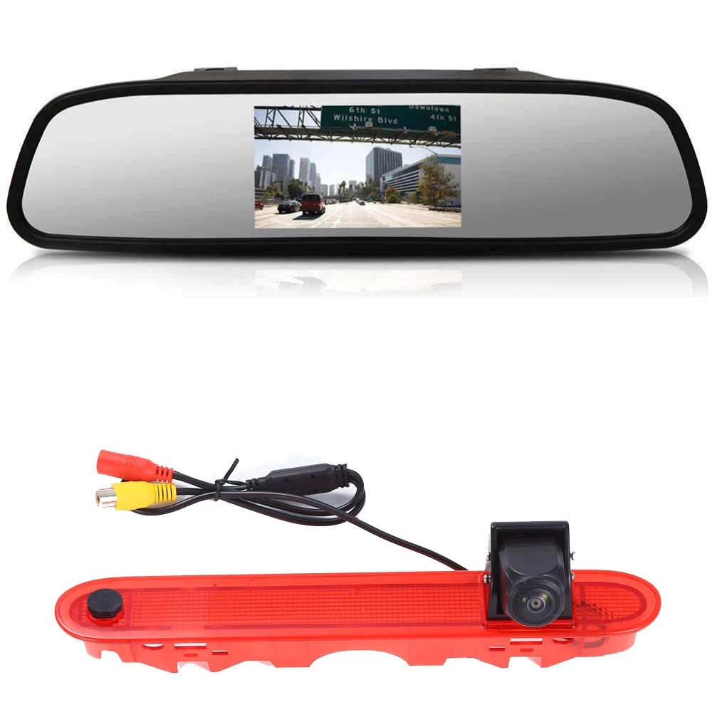 Telecamera Retromarcia Per Auto Con Specchio Da 7 "4.3" Per Mercedes Benz W415 Micro Camper Renault Kangoo Ii 2007-2021 414523Csg 3. Luce Freno