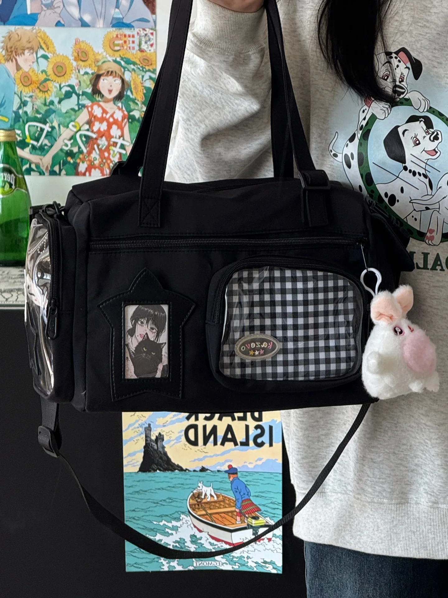 Large Capacity Versatile Shoulder Bag For Women Kawaii Style_voghion.com