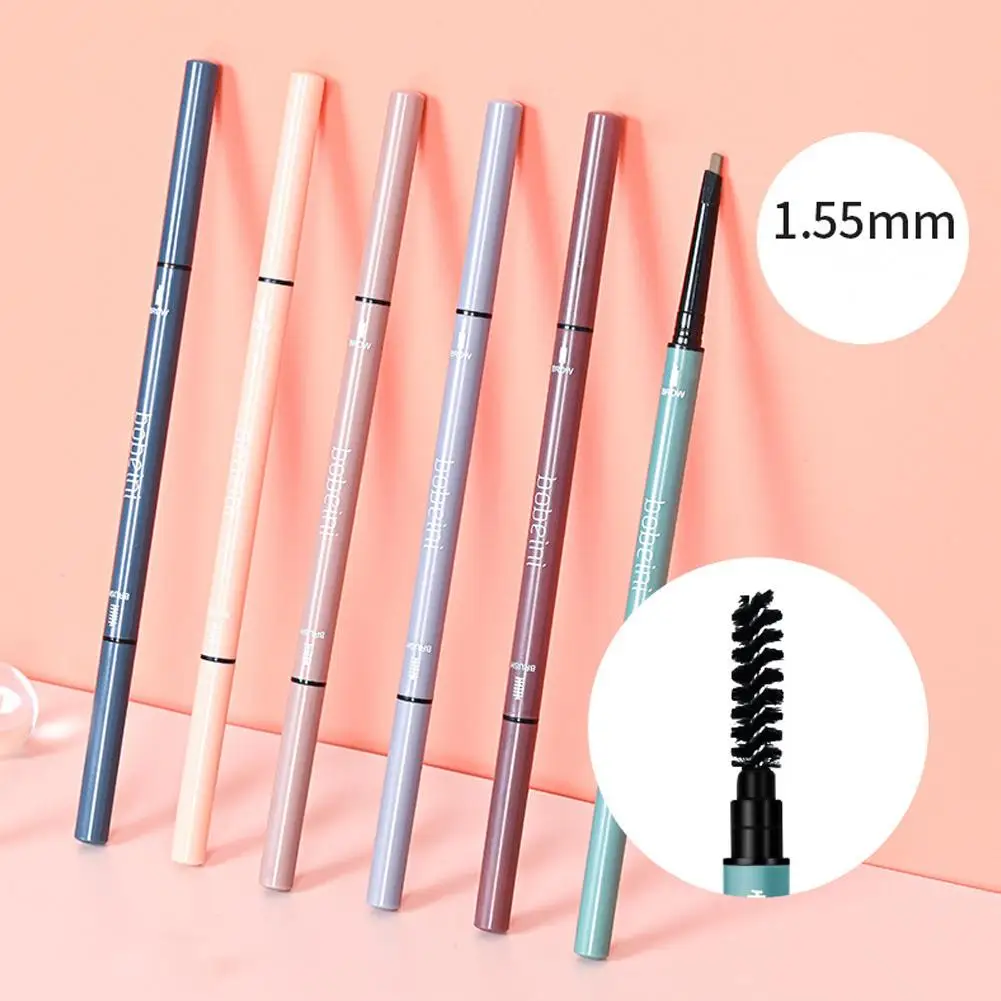 

Ultra Fine Eyebrow Pencil Double Heads Waterproof Lasting Makeup 6 Brown Black Brush With Cosmetics Natural Eyebrow Colors A9I9