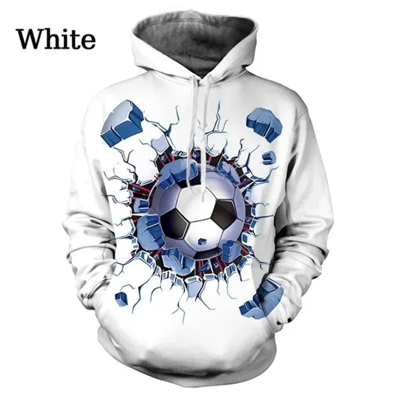 thumbnail image 1 of Sudadera con capucha con estampado 3D de fútbol para hombre, sudaderas holgadas informales a la moda para niños, sudaderas con capucha con patrón de fútbol genial, ropa de calle, 1 of 5