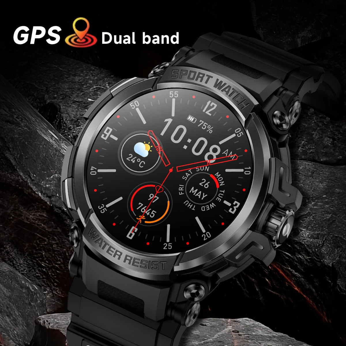 2025 New For Xiaomi GPS Sports Smart Watch IP68 Waterproof