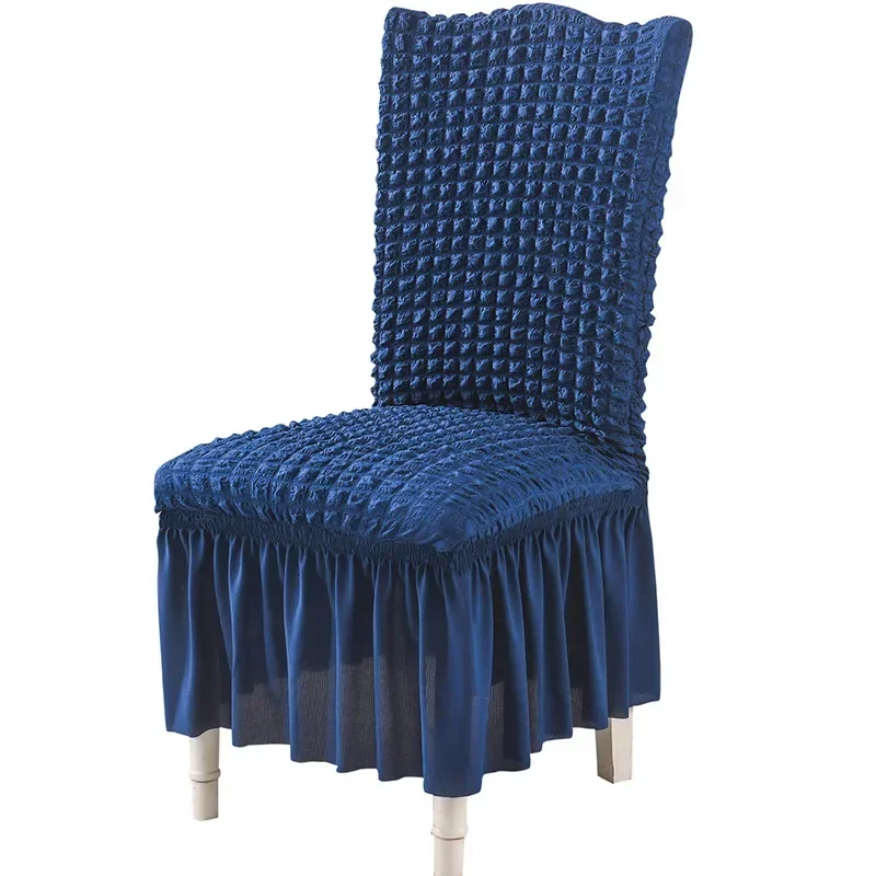 Puff Wedding Chair Cover Banquet Luxury Cover for Chairs Spandex Elasticity Stretch High Back Chair Case Protect 2023 6