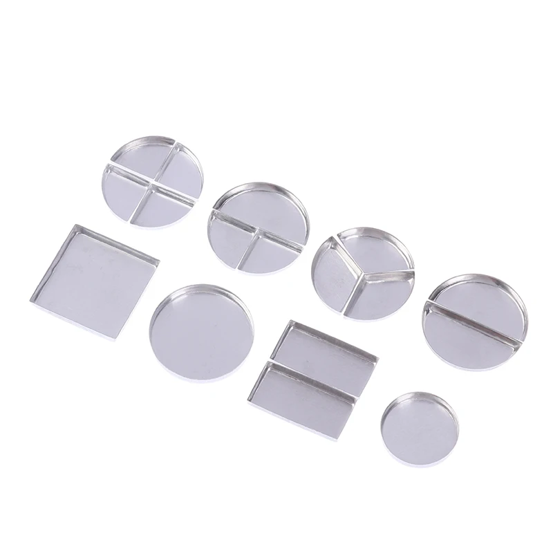 10 Stück kosmetische Lidschatten pfannen leere Metall dose Paletten pfannen runde Metall pfannen für Lidschatten-Palette magnetische Make-up-Palette – Detail 7
