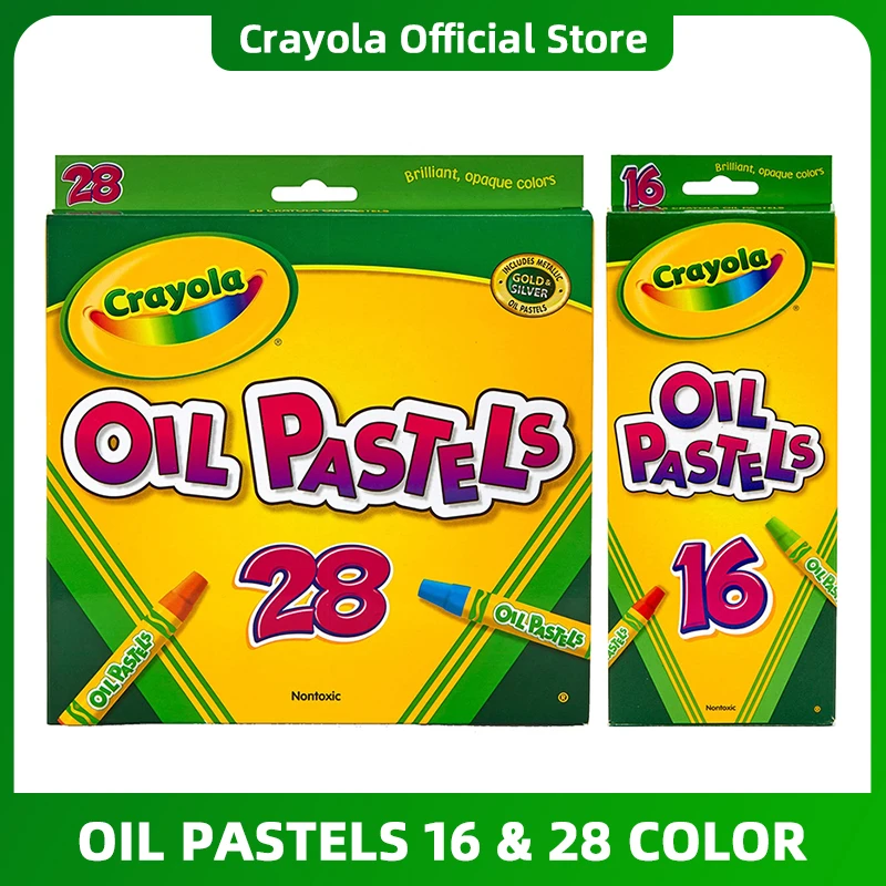 Crayola lápices de dibujos animados creativos para niños, suministros de  arte, 16/28 colores, aceite, Pastel, 52 4628| | - AliExpress