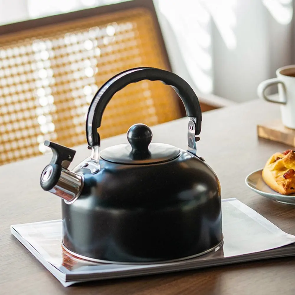 Whistling teapot Tea kettle 3L Whistle Kettle Electroplated Bronze Handle Universal Gas Induction Cooker Kitchen Water
