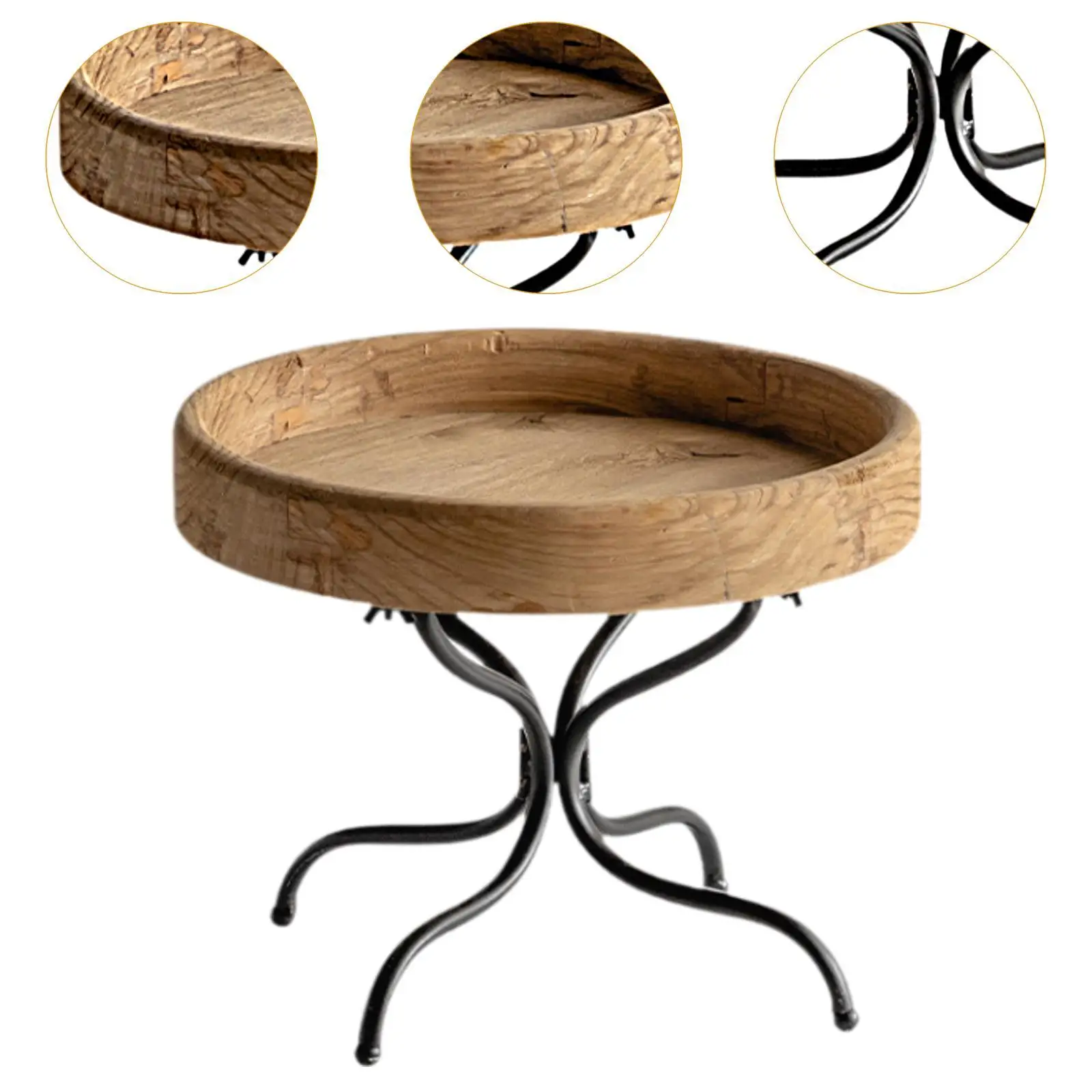 Wood End Table Home Decoration Multifunctional Ideal Gifts Accent Coffee Table for Office Balcony Entrance Farmhouse Patio Home
